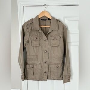 Eddie Bauer Ladies Khaki Utility Jacket - Size Small